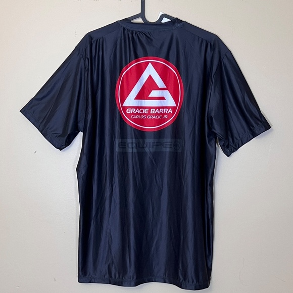 Gracie Barra Rashguard Jiu Jitsu Training Short Sleeve Shirt - Men's Size L - Picture 3 of 7